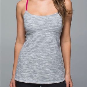 Lululemon Dancing Warrior Tank. Color - wee are from space silver spoon/magenta